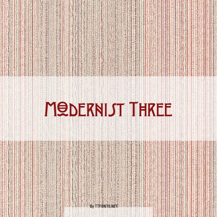 Modernist Three example